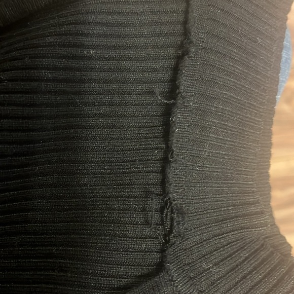 Women's Long Sleeve Mock Neck Rib Tatia Dress /key hole - Picture 8 of 8